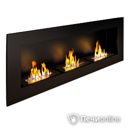 Биокамин ЭкоЛайф Window III black burgundy, встраиваемый в Белгороде